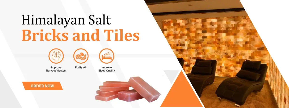 Himalayan salt bricks and tiles