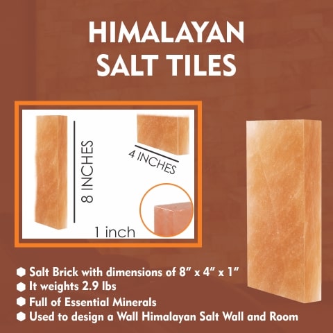 Himalayan Salt Tiles for wall- ZK Trading